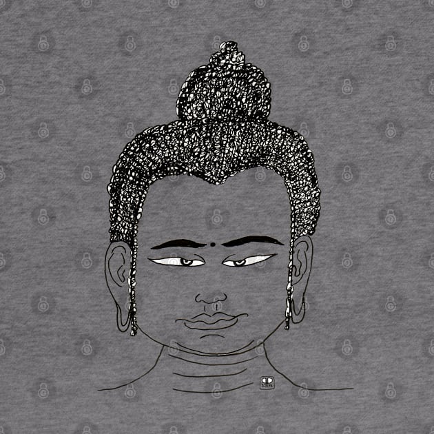 Buddha head with the look by Pragonette